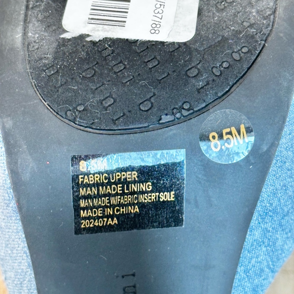 💕CCO💕 NWT Gianni Bini Platform Ankle Strap Open Toe Sandals Heels Blue 8 1/2 - Picture 8 of 16